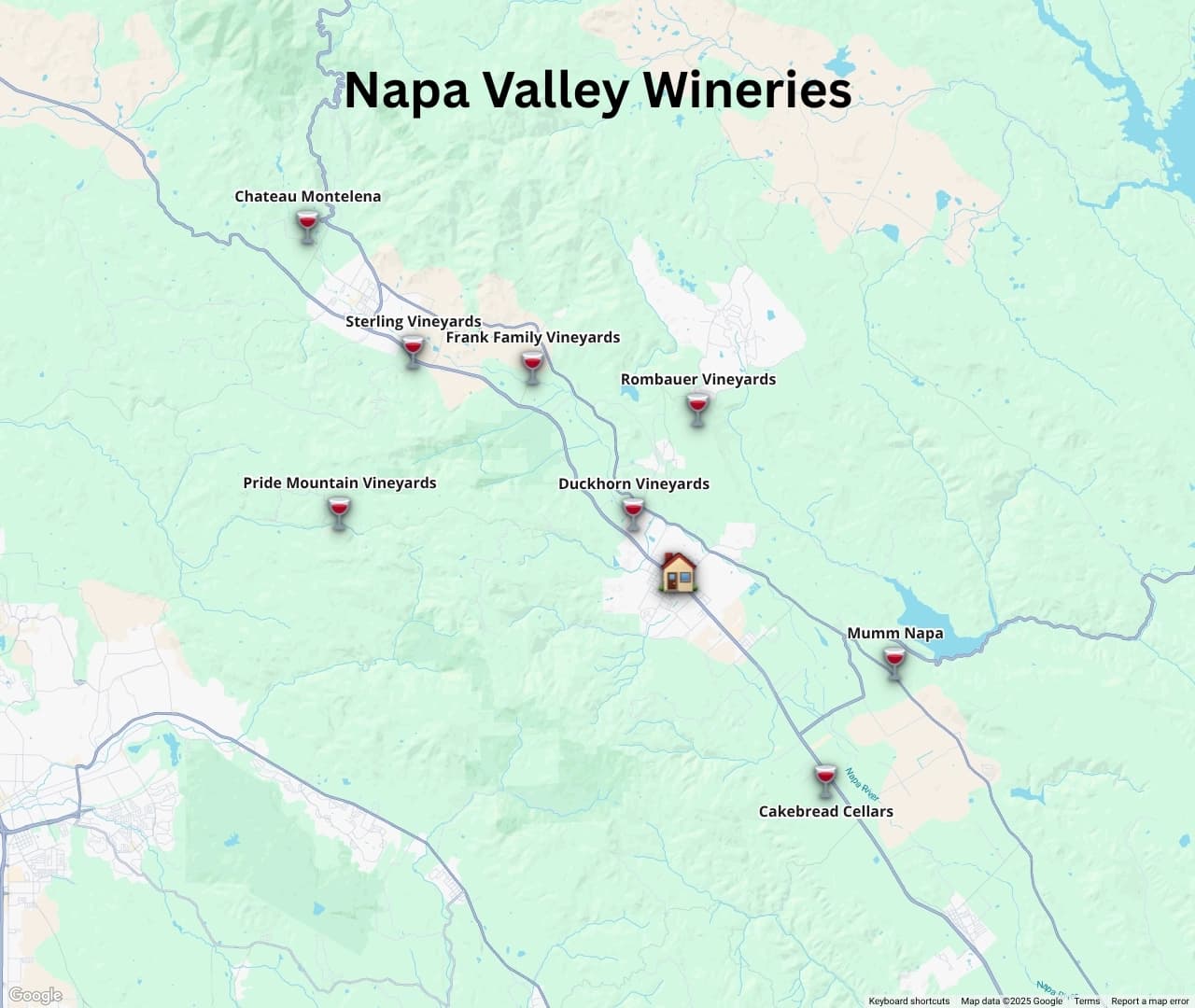 Napa Valley Map